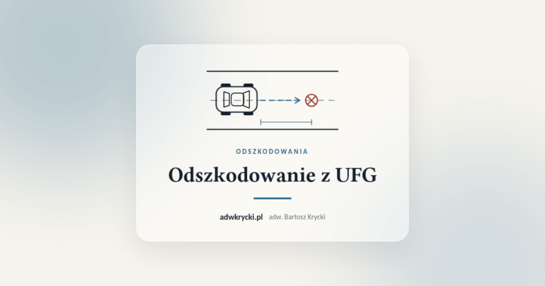 Odszkodowanie z UFG, gdy sprawca wypadku nie miał OC albo jest nieznany