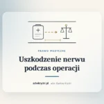 Dokumentacja operacyjna i badanie EMG, uszkodzenie nerwu podczas operacji jako błąd lekarza