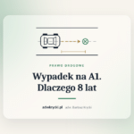 Szkic wypadku drogowego, wyrok za wypadek na A1 i kara 8 lat więzienia