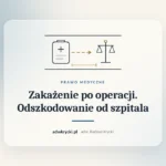 Sala operacyjna i akta sprawy o zakażenie szpitalne, odszkodowanie i zadośćuczynienie od szpitala za zakażenie po operacji